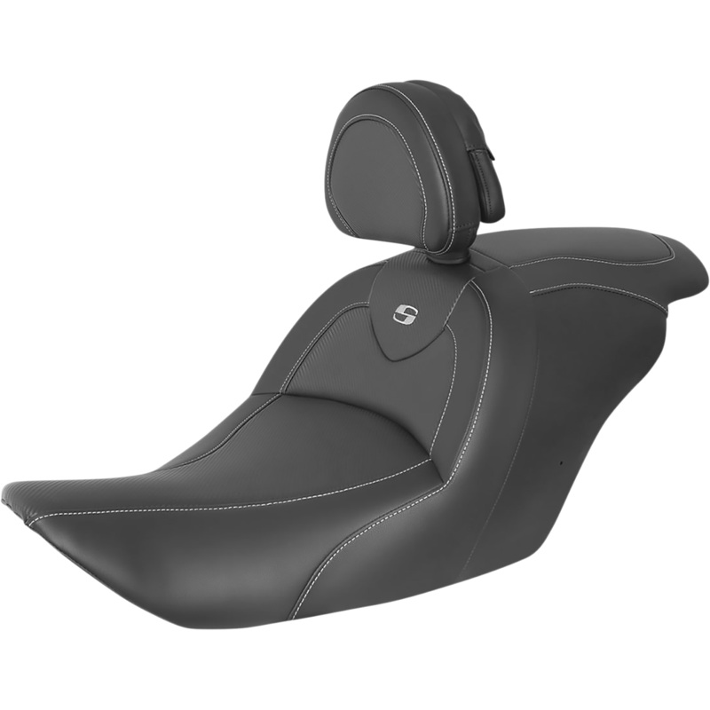 SADDLEMEN Roadsofa* Carbon Fiber Seat – Carbon Fiber – with Backrest – GL1800 ’14-’17 H23-20-185BR