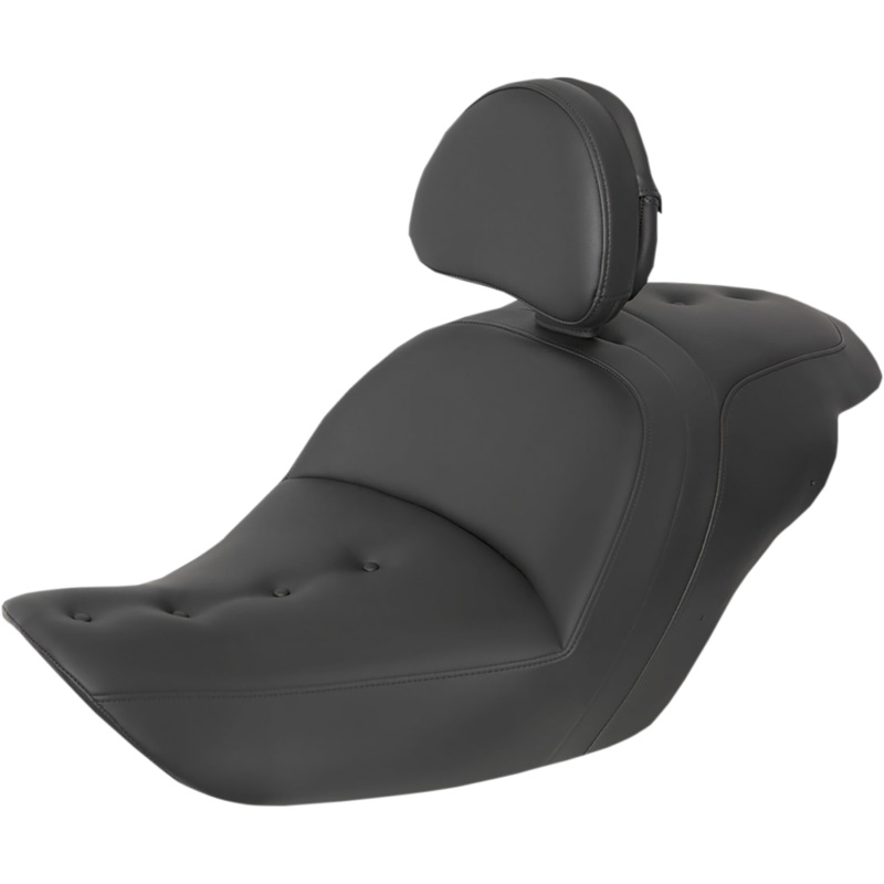SADDLEMEN Roadsofa* Pillow Top Seat – With Backrest – Black H23-20-181BR