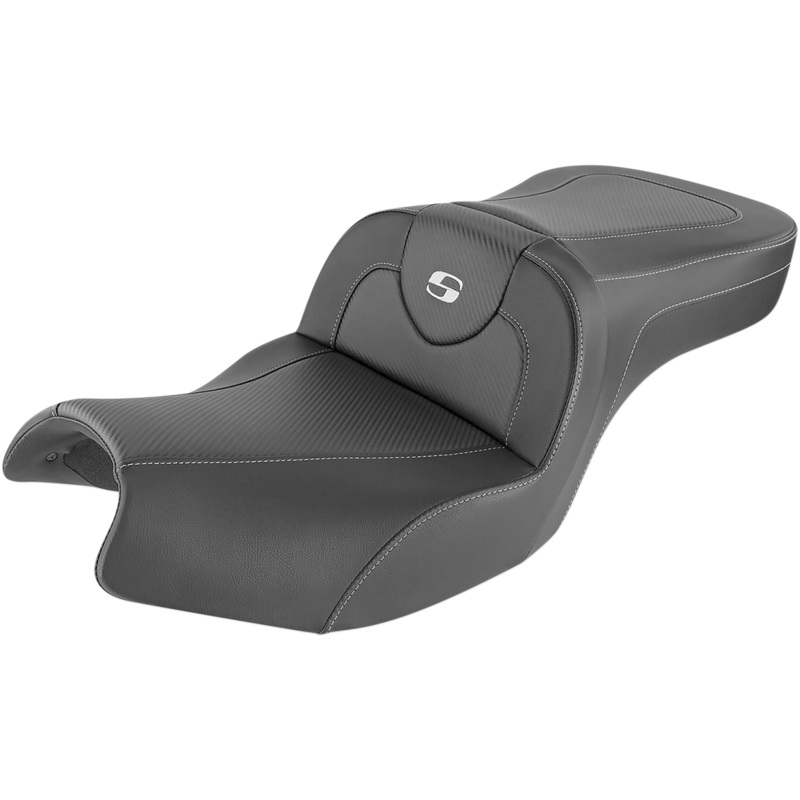 SADDLEMEN Roadsofa* Seat – Carbon Fiber – Without Backrest – Black – Indian I20-06-185