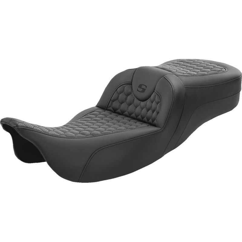 SADDLEMEN RoadSofa* Seat – Honeycomb – Extended Reach – FL ’08-’23 808-07B-190