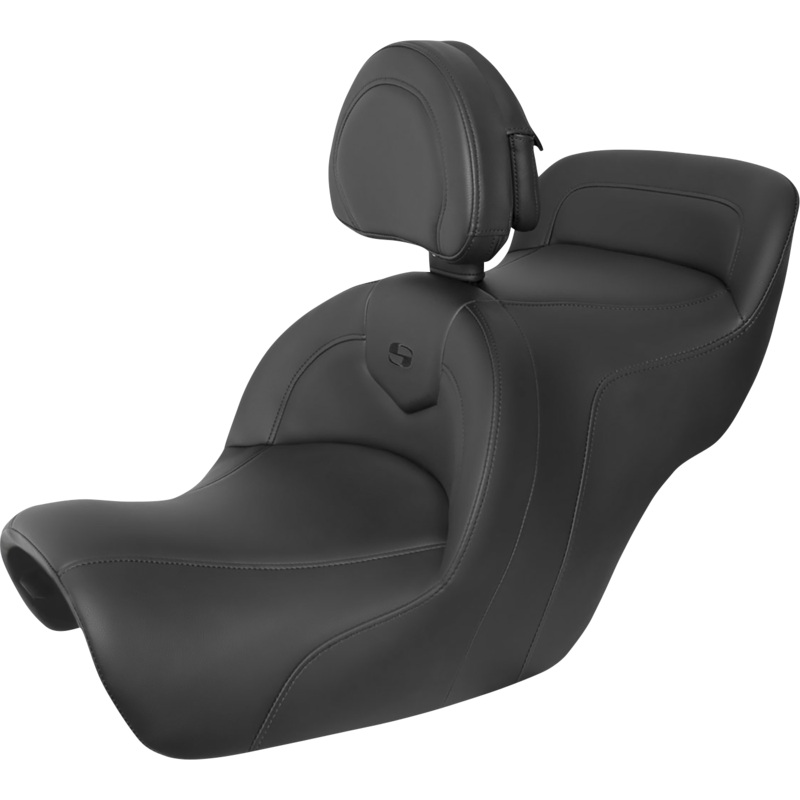 SADDLEMEN Roadsofa* Seat – Includes Backrest – Black H88-07-187BR