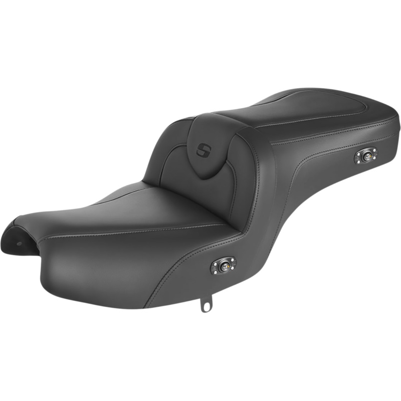 SADDLEMEN RoadSofa* Seat – without Backrest – Black w/ Black Stitching – Heated – Challenger ’20-’22 I20-06-187HCT