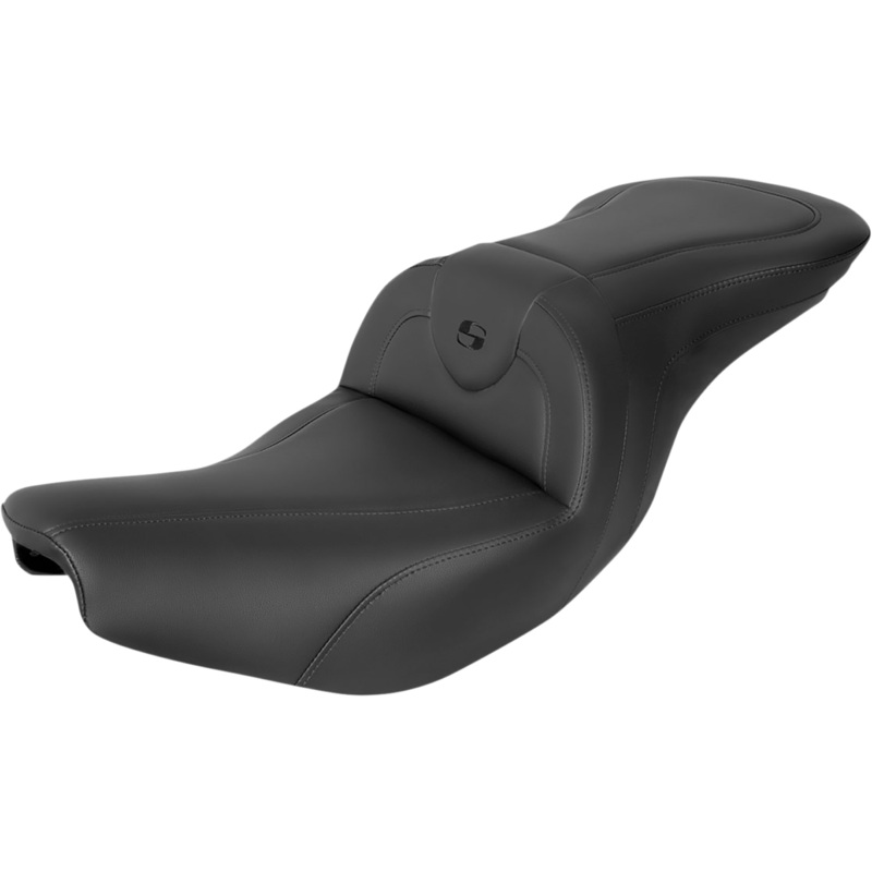 SADDLEMEN RoadSofa* Seat – without Backrest – Black w/ Black Stitching – Indian ’14-’23 I14-07-187