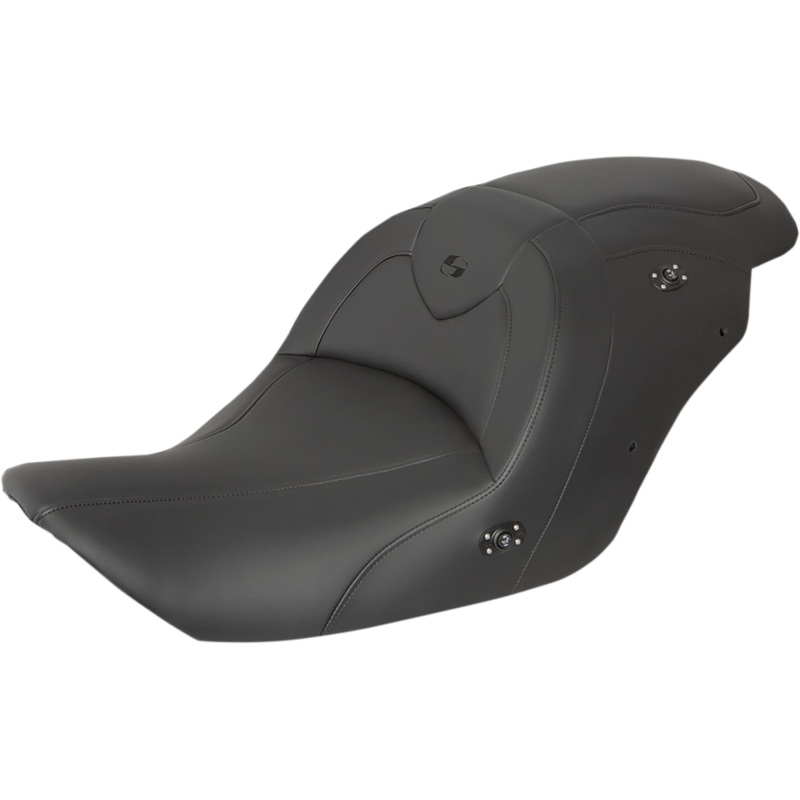 SADDLEMEN Seat – RoadSofa* – without Backrest – Black w/ Black Stitching – Heated – GL1800 ’14-’17 H23-20-187HCT