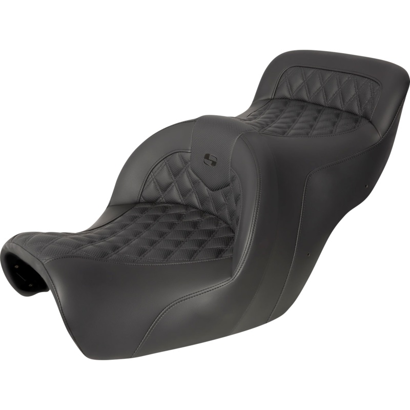 SADDLEMEN Seat – Roadsofa* – Without Backrest – Full Lattice Stitch – Black H88-07-182