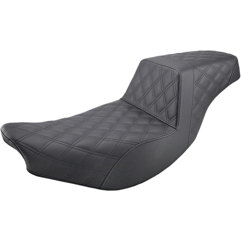 SADDLEMEN Step-Up Seat – Full Lattice – Black – Indian I14-07-175