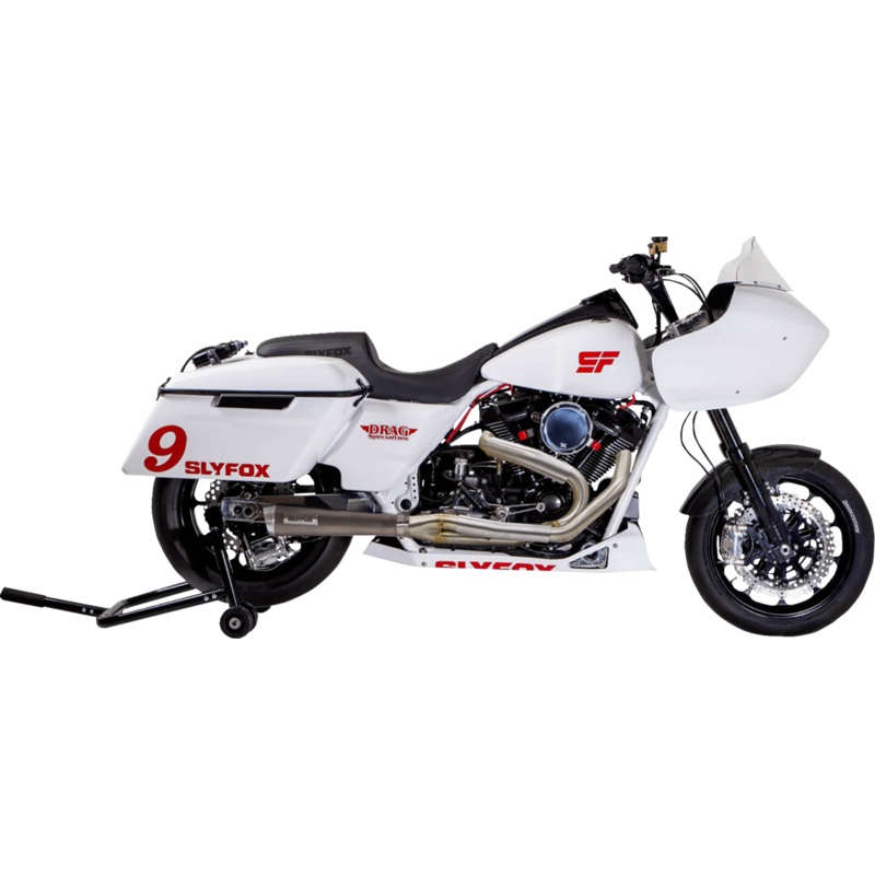SLYFOX 2-into-1 Full Exhaust System – Stainless Steel SF1F3T