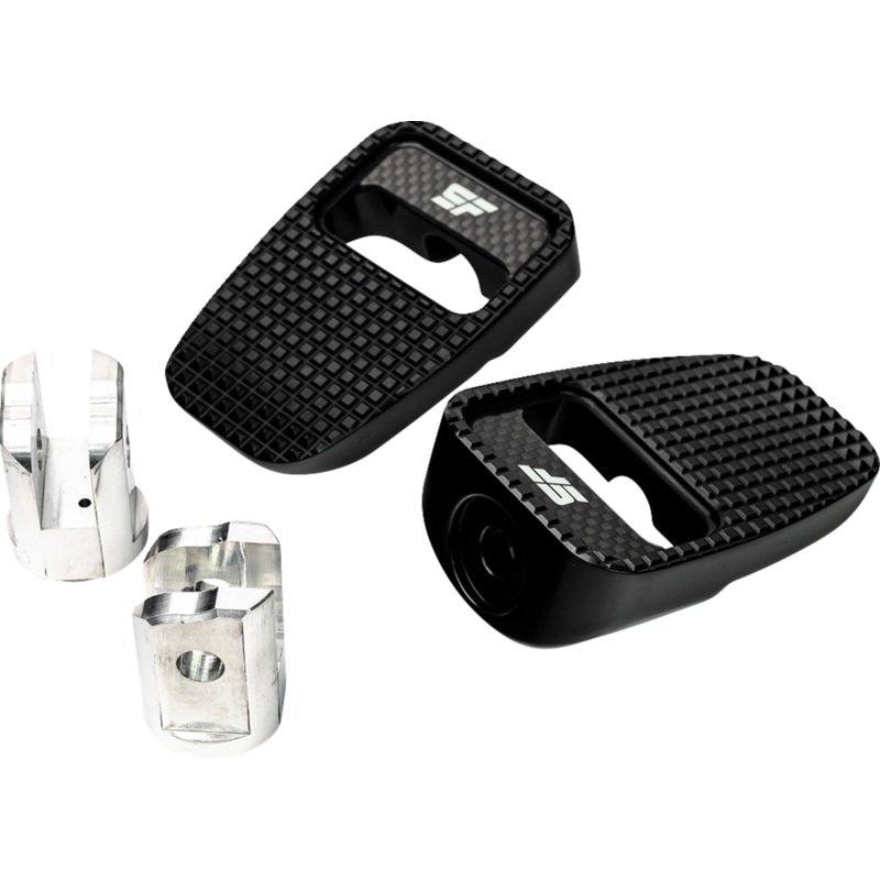 SLYFOX Footpegs – Black Anodized – Front SF-904-01-1