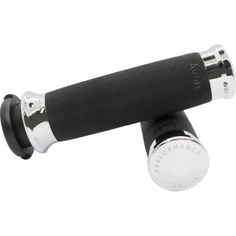 SLYFOX Grips – Cable – Chrome CC-85-CH-FOX