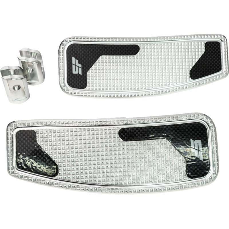 SLYFOX Mini Floorboards – Black Polished – Softail SF-906-01-2
