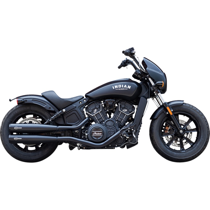 S&S CYCLE Grand National Slip-On Mufflers – Black – Race Only 4110-266-R