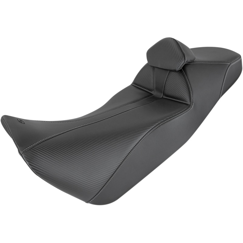 SADDLEMEN Adventure Tour Seat – Standard – Lumbar Backrest – Black – CRF1000 ’16-’19 0810-H048BR