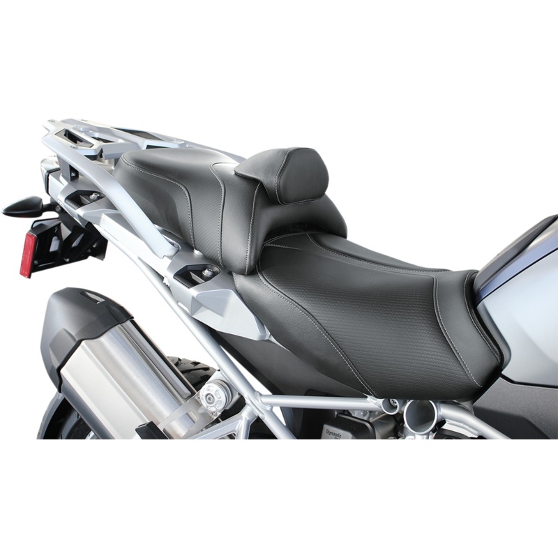 SADDLEMEN Adventure Tour Seat – Standard – Lumbar Backrest – Black – R1200GS ’13-’19 0810-BM33R
