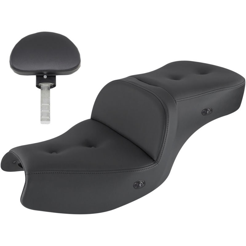 SADDLEMEN Pillow-Top Heated Roadsofa* Seat – With Backrest I20-06-181BRHCT