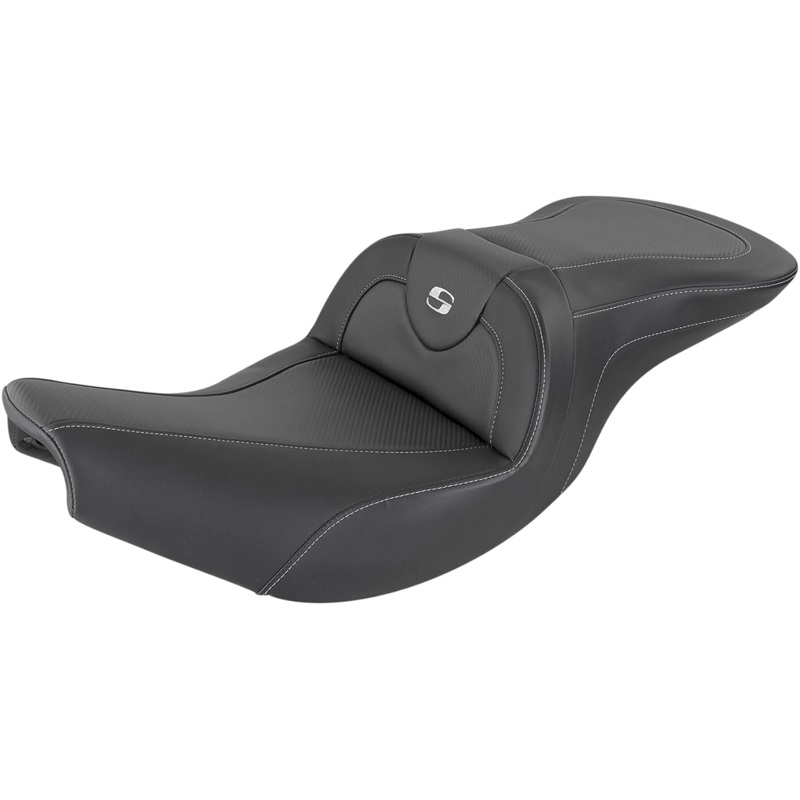 SADDLEMEN Roadsofa* Seat – Carbon Fiber – Without Backrest – Black – Indian I14-07-185