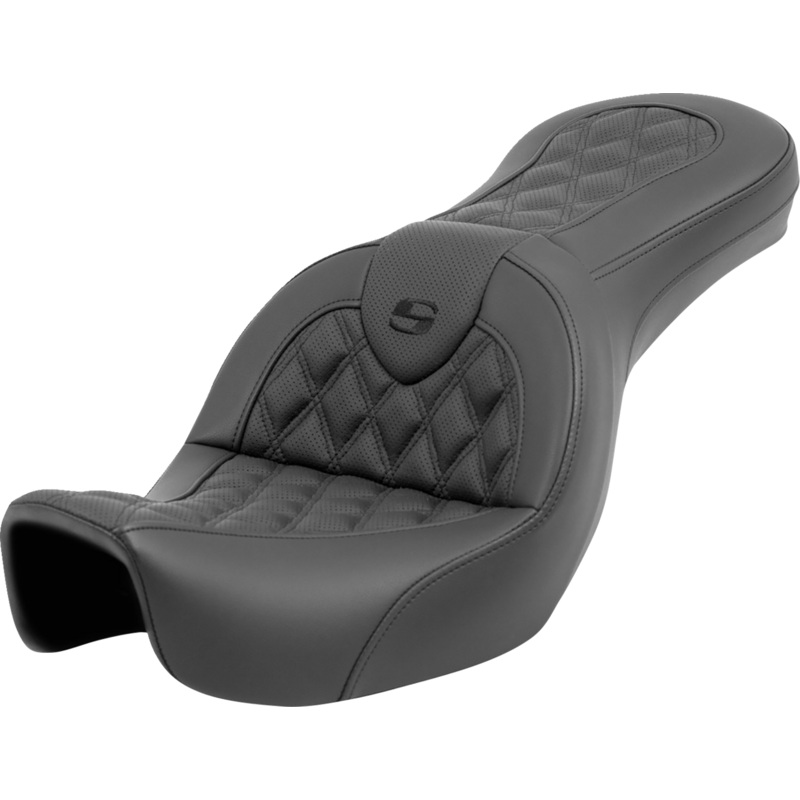 SADDLEMEN Roadsofa* Seat – Lattice Stitch – without Backrest – FXD ’06-’17 806-04-182