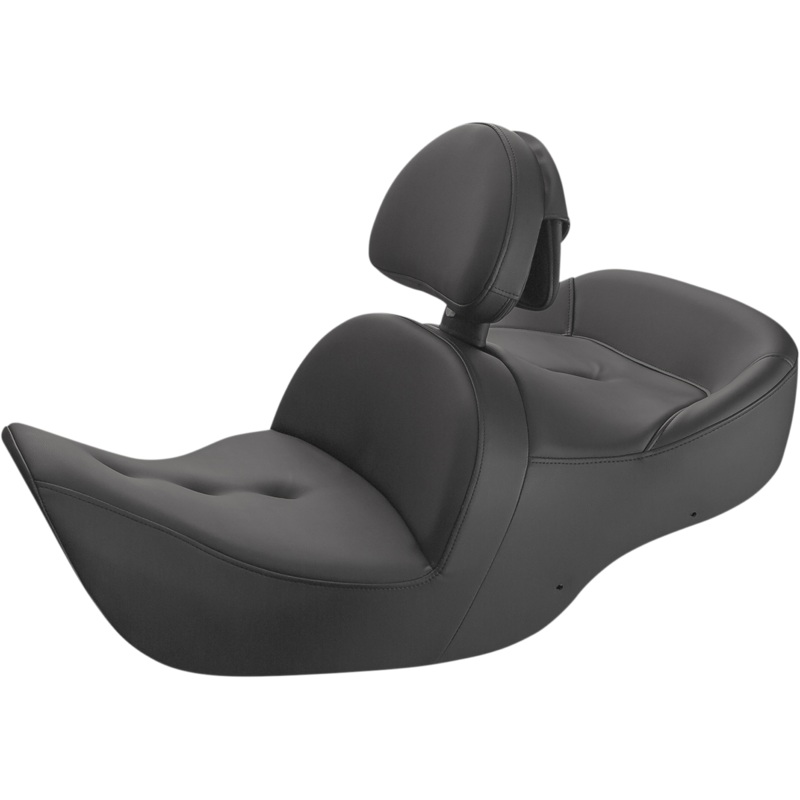 SADDLEMEN Seat – Roadsofa* – With Backrest – Pillow Top – Black H01-07-181BR