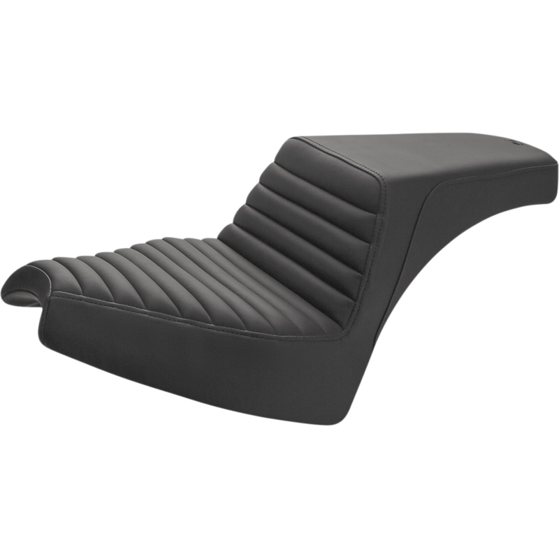 SADDLEMEN Step-Up Seat – Front Tuck-n’-Roll/Rear Smooth – Black – Chief I21-04-171