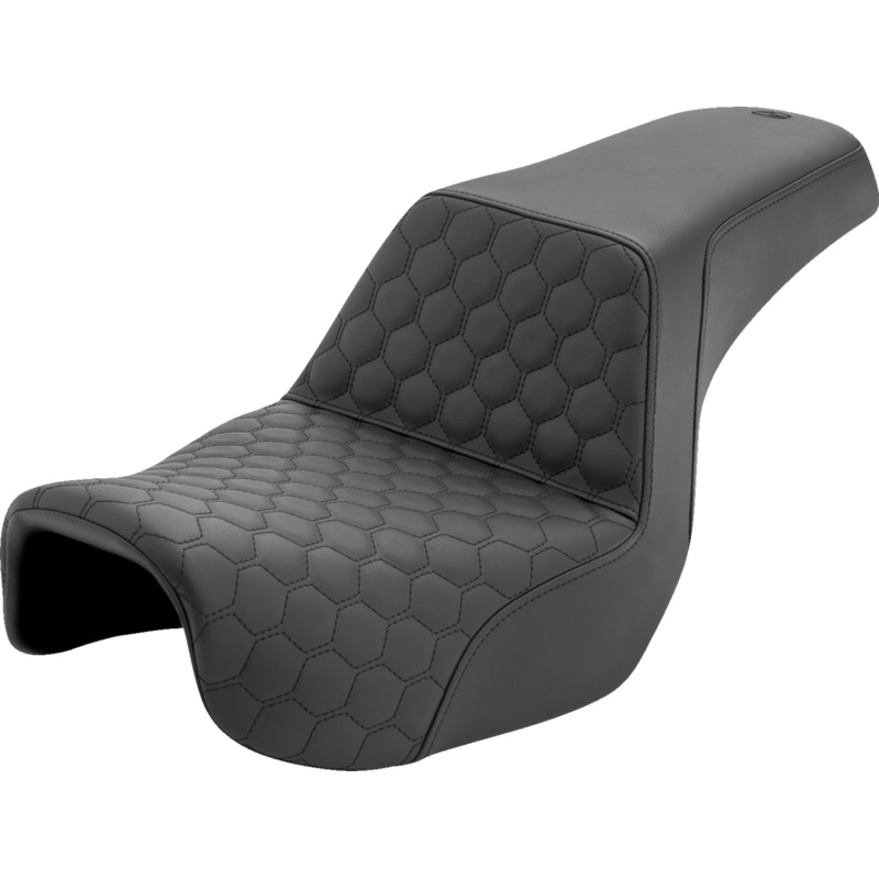 SADDLEMEN Step-Up Seat – Honeycomb – Dyna ’06-’17 806-04-177