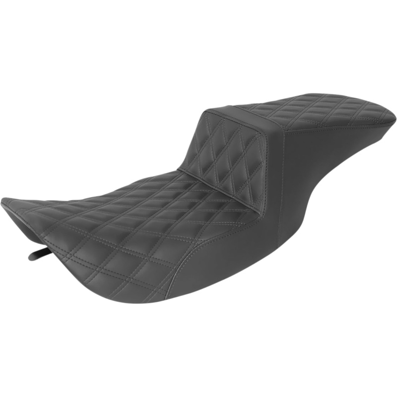 SADDLEMEN Tour Step-Up Seat – Full Lattice Stitch – Black – FL ’97-’07 897-06-195