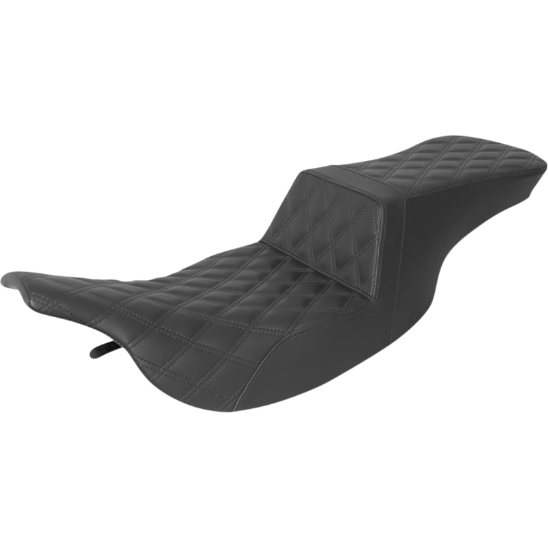 SADDLEMEN Tour Step-Up Seat – Full Lattice Stitch – Black – FL ’97-’07 897-07-195