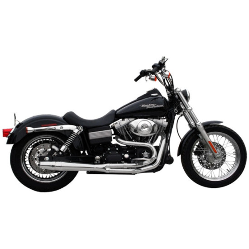THUNDERHEADER 2006-2017 DYNA Fits models with center and forward controls – Chrome with Heat Shields