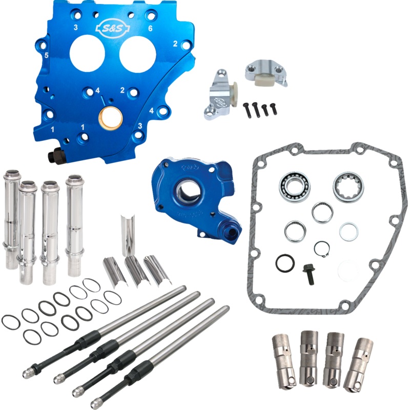 S&S CYCLE Cam Chest Kit without Cams – Chain Drive – Oil Cooled – Chrome Pushrods – Twin Cam 310-1271