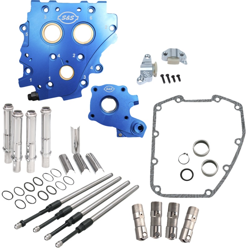 S&S CYCLE Cam Chest Kit without Cams – Chain Drive – Oil Cooled – Chrome Pushrods – Twin Cam 310-1273