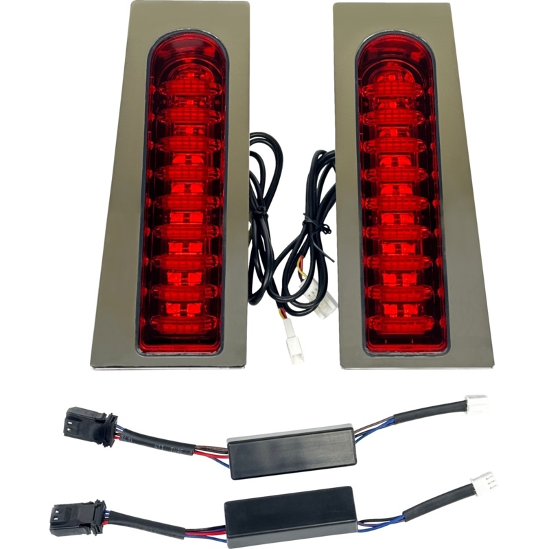 CUSTOM DYNAMICS ProBEAM? Auxiliary Fillerz? – Run/Brake/Turn – Red Lens – Chrome PB-FILL-23-RC