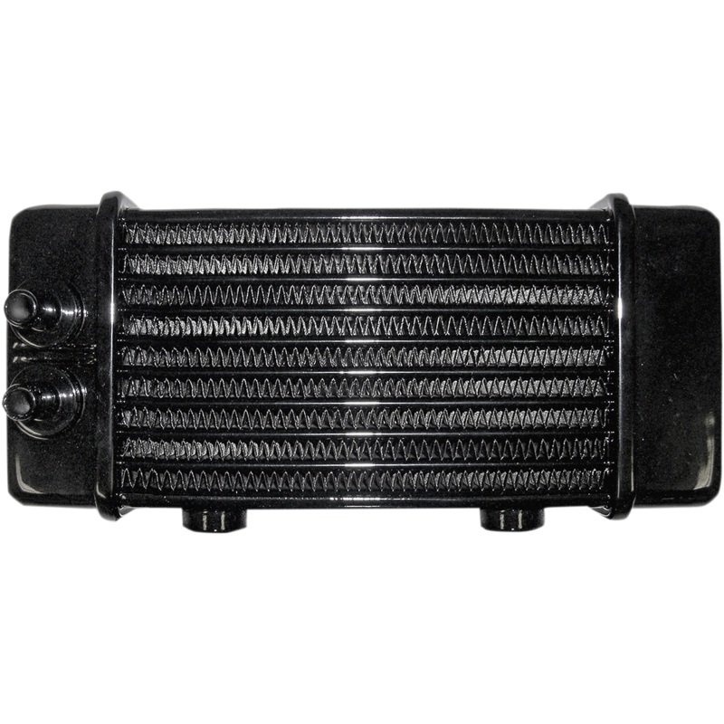 JAGG OIL COOLERS Universal Oil Cooler – 10-Row – Gloss Black 3130