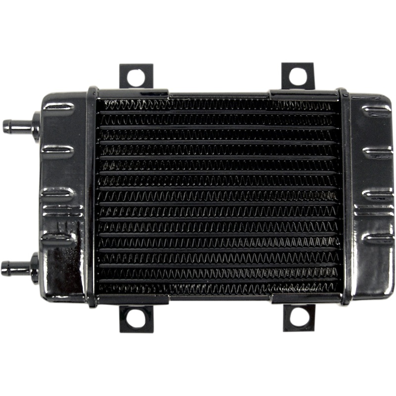 JAGG OIL COOLERS Universal Oil Cooler – 14-Row – Gloss Black 3080