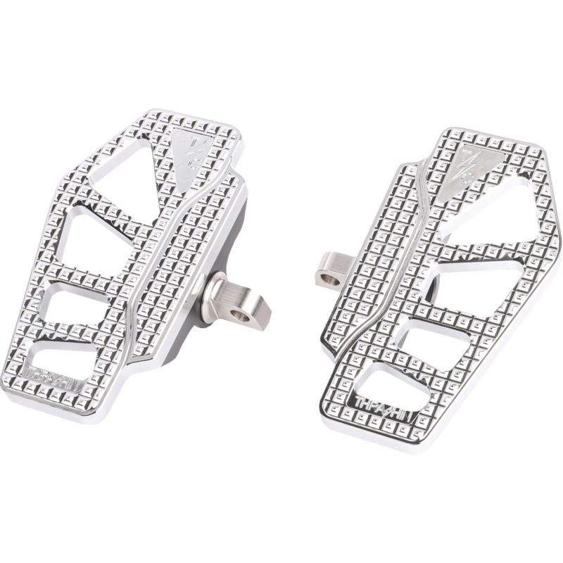 THRASHIN SUPPLY CO. Apex Mini Floorboards – Chrome TSC-2217-3-D