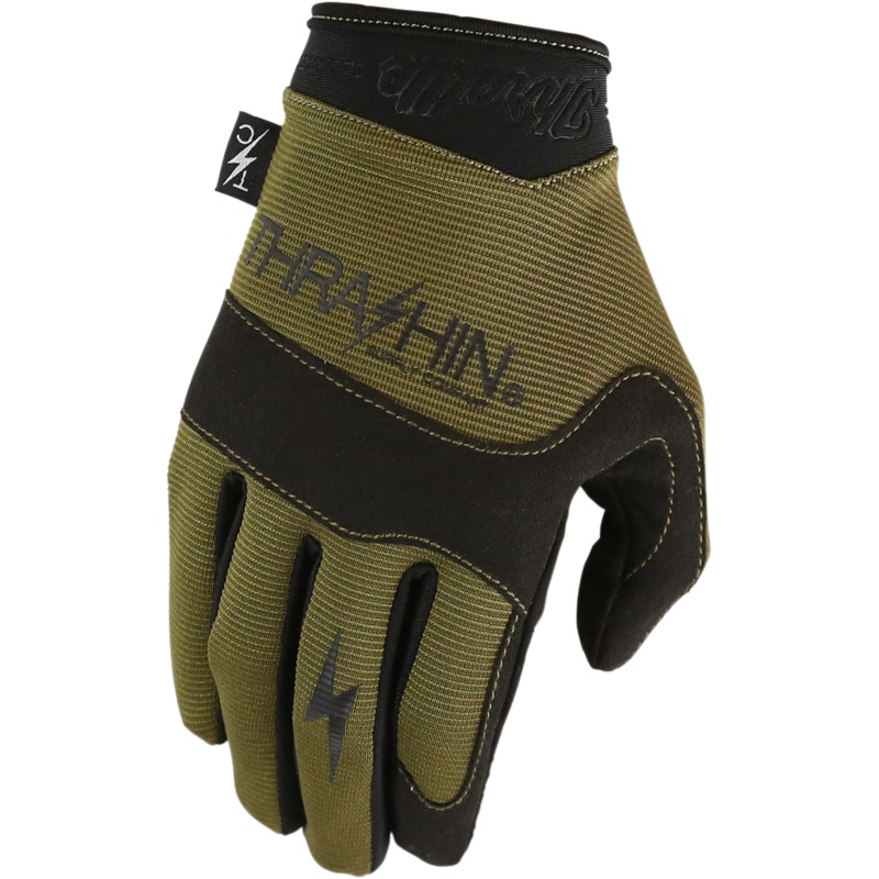 THRASHIN SUPPLY CO. Covert Gloves – Tactical Green – Large CVT-06-10