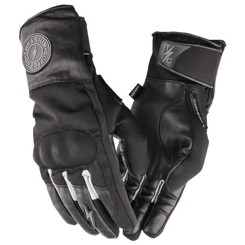 THRASHIN SUPPLY CO. Mission Waterproof Gloves – Black – Medium TWG–00-09