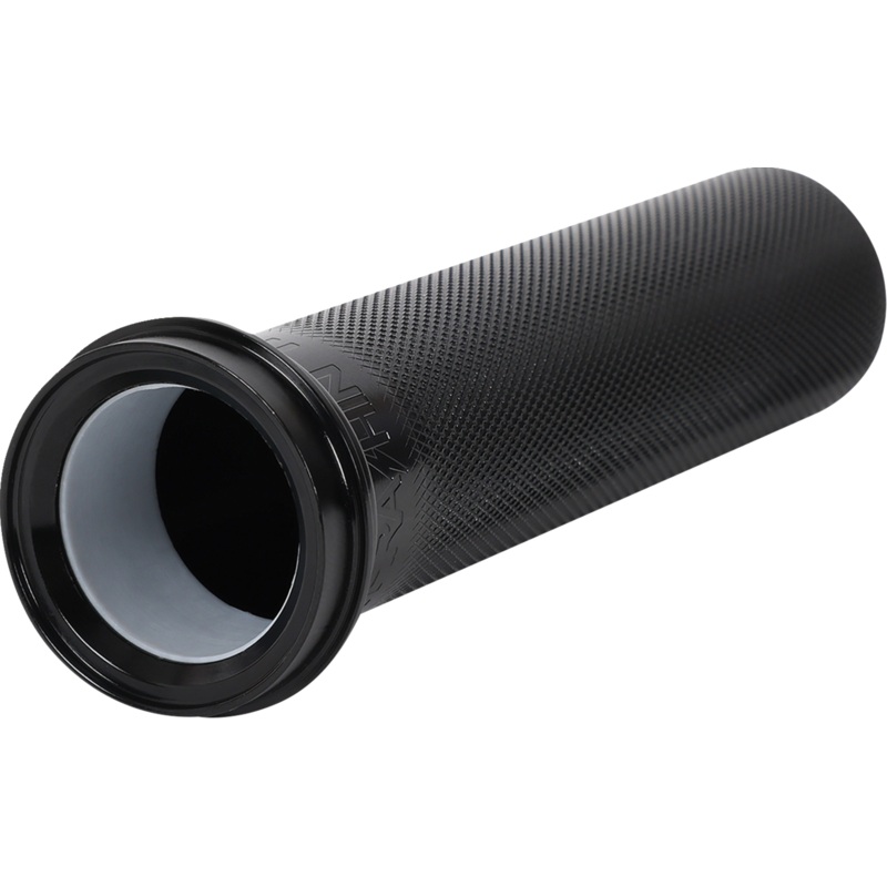 THRASHIN SUPPLY CO. Throttle Tube – Knurled – 1 – TBW – Black TSC-2704-1