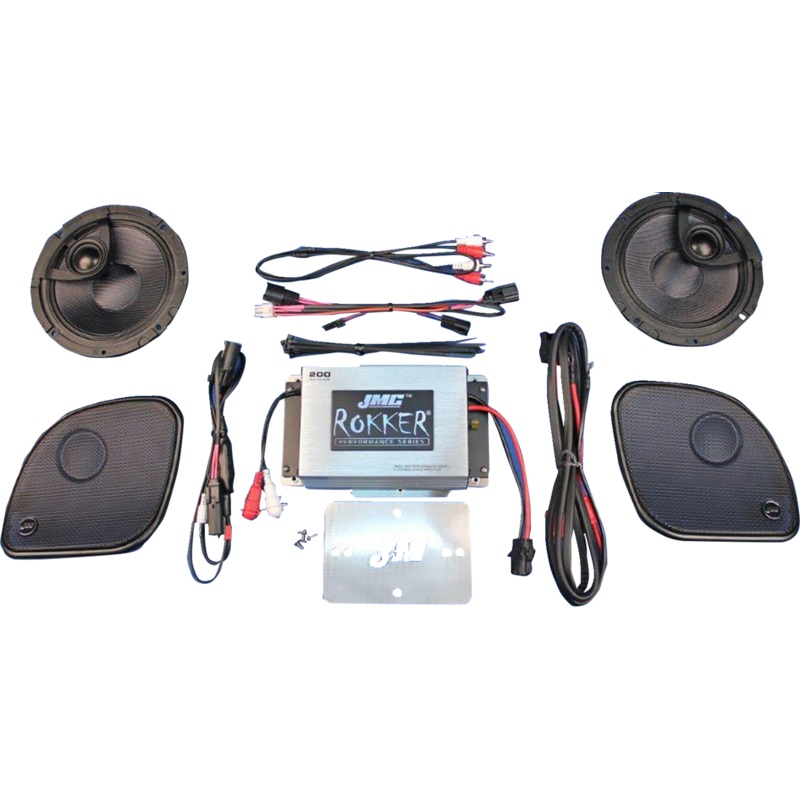 J & M 200 W 2-Channel Amplifier/Speaker Kit – ’15-’23 FLTRX/FLTRU/RG3 RKT6-200HR15