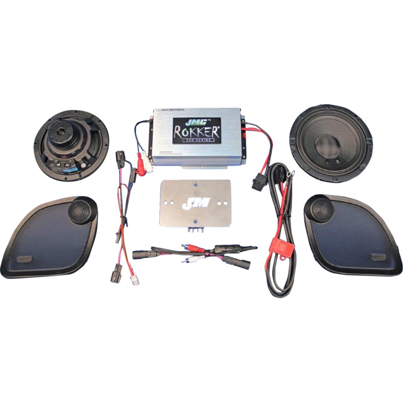 J & M 400 W 2-Channel Amplifier/Speaker Kit – ’15-’23 FLTRX/FLTRU/RG3 RKT6-400HR15
