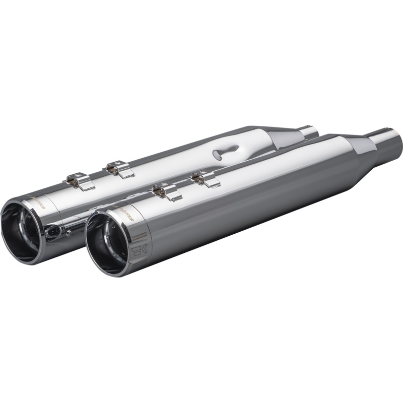 KHROME WERKS 4-1/2 HP-Plus? Slip-On Mufflers – Chrome Klassic Tip 202975