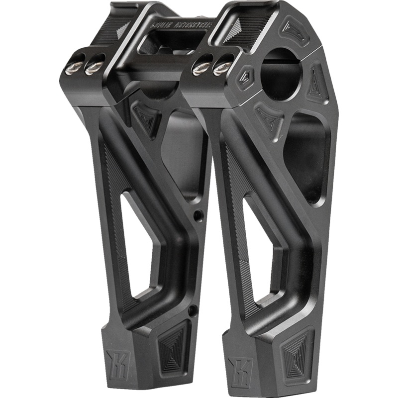 KODLIN USA Risers – Fastback – Includes Clamp – 6 – Black K55129