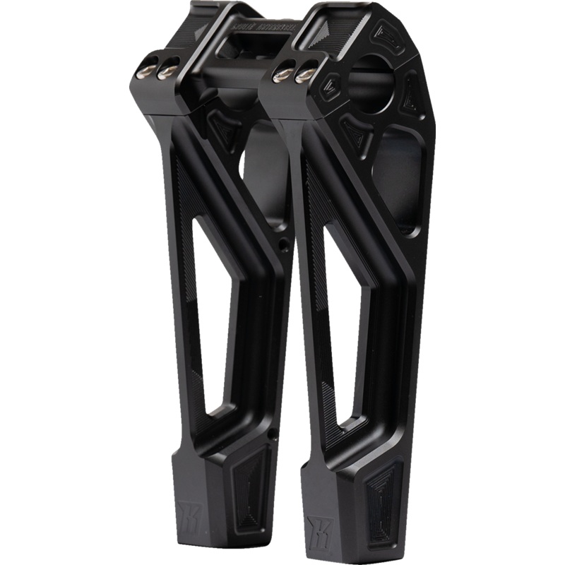 KODLIN USA Risers – Fastback – Includes Clamp – 8 – Black K55128