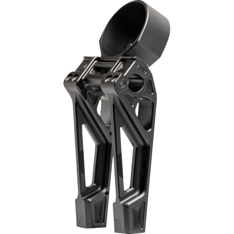 KODLIN USA Risers – Fastback – Includes Clamp & Gauge Bracket – 8 – Black K55131