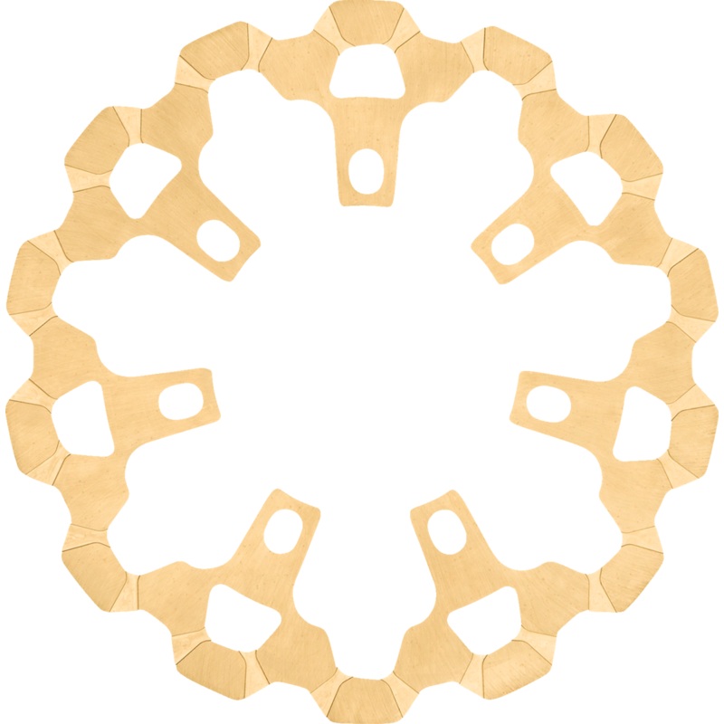 LYNDALL RACING BRAKES LLC Brake Rotor – Front – 11-13/16 – Gold 3-622