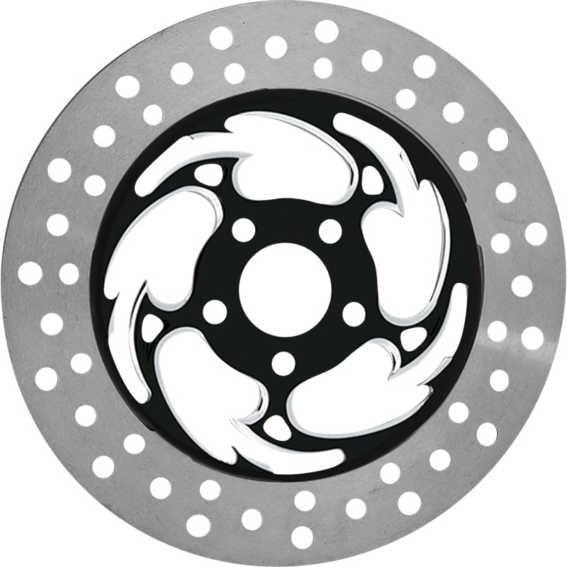 RC COMPONENTS Brake Rotor – Left Front – Savage Eclipse – Chrome and Black COG11785ELF2K