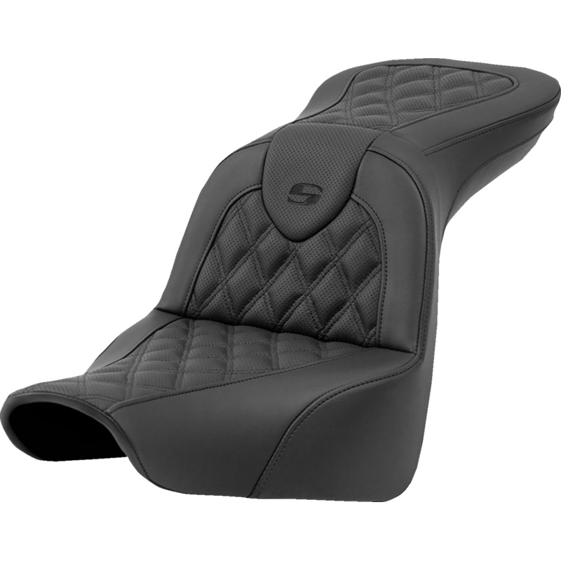 SADDLEMEN Roadsofa* Seat – Lattice Stitch – without Backrest – FXLR/FLSB ’18-’23 818-29-182