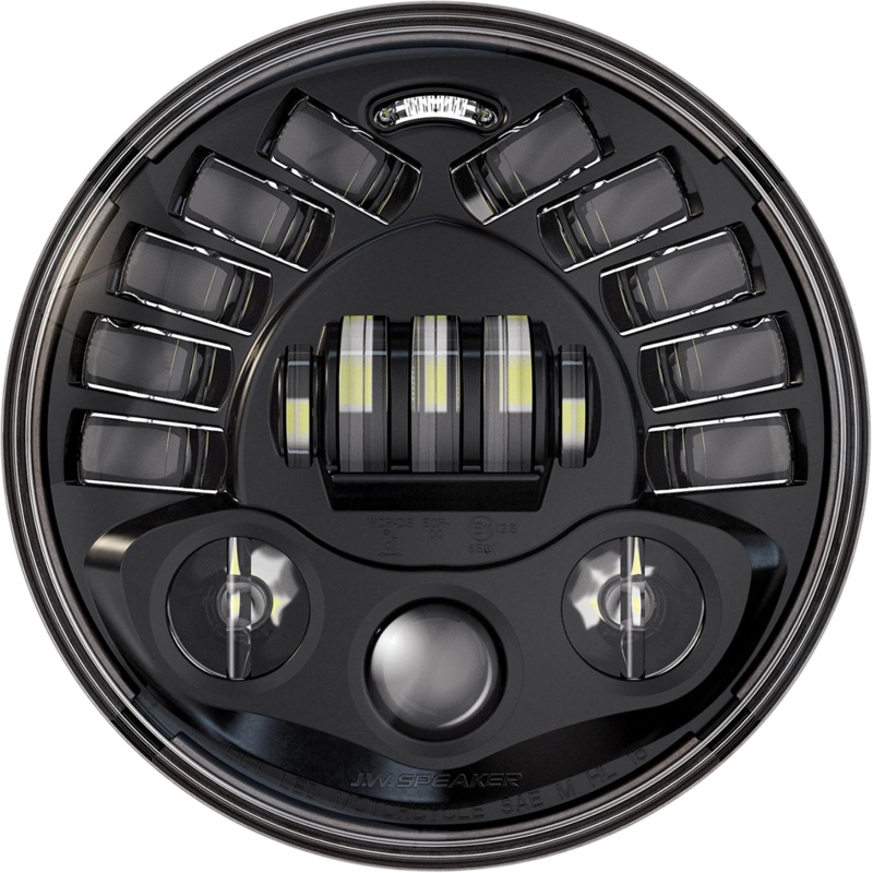 CUSTOM DYNAMICS Adaptive Headlight with Adapter – 7 – Black PB-7A-14-B