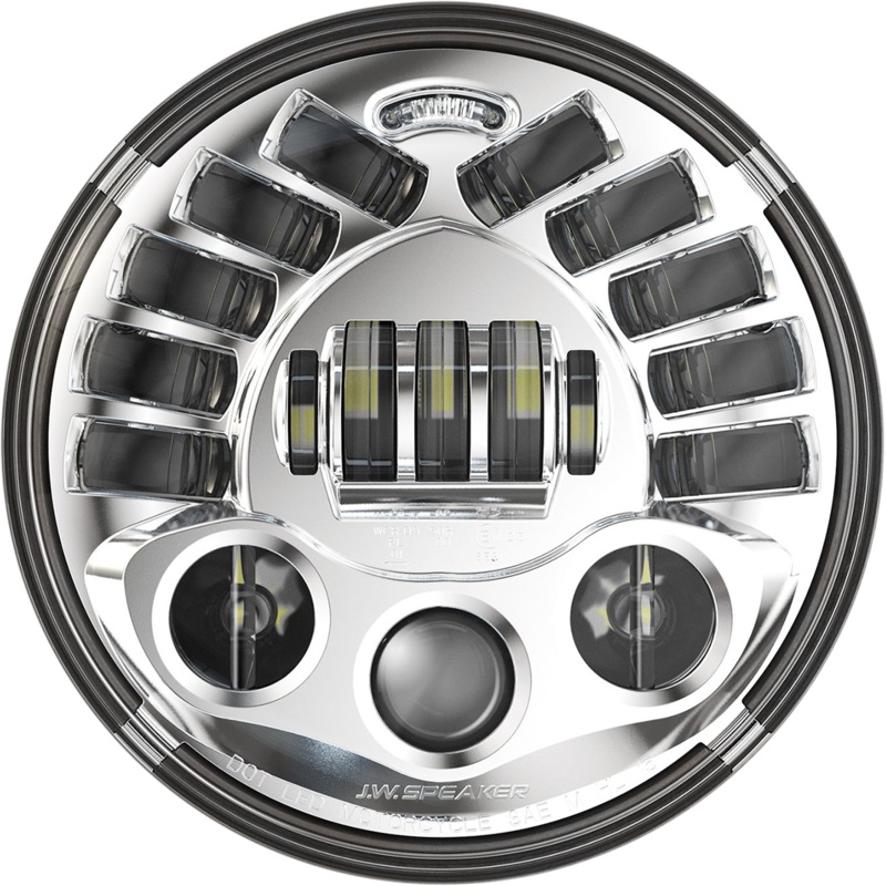 CUSTOM DYNAMICS Adaptive Headlight with Adapter – 7 – Chrome PB-7A-14-C
