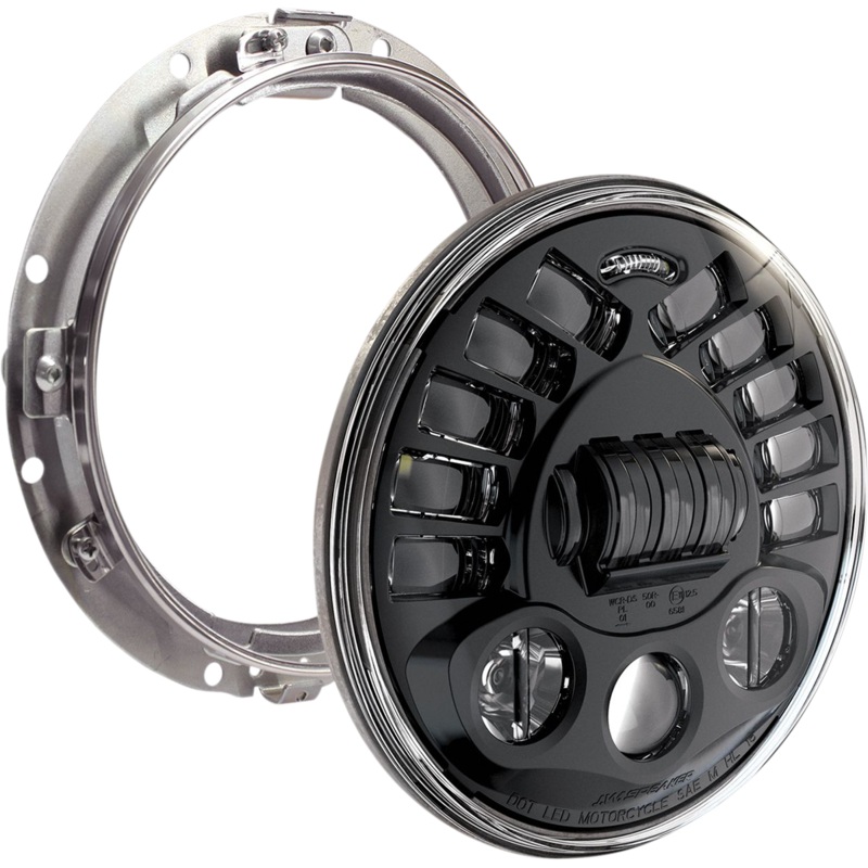 CUSTOM DYNAMICS Adaptive Headlight with Mount – 7 – Black PB-7A-13-B