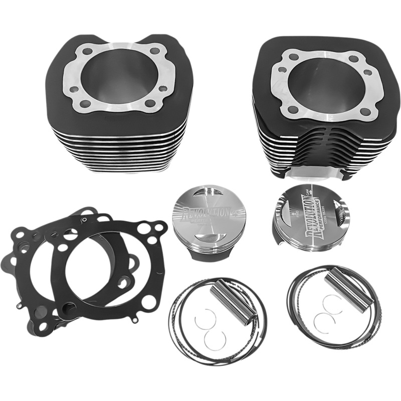 REVOLUTION PERFORMANCE, LLC Cylinder Kit – 107 – Black with Highlighted Fins RP201-119W