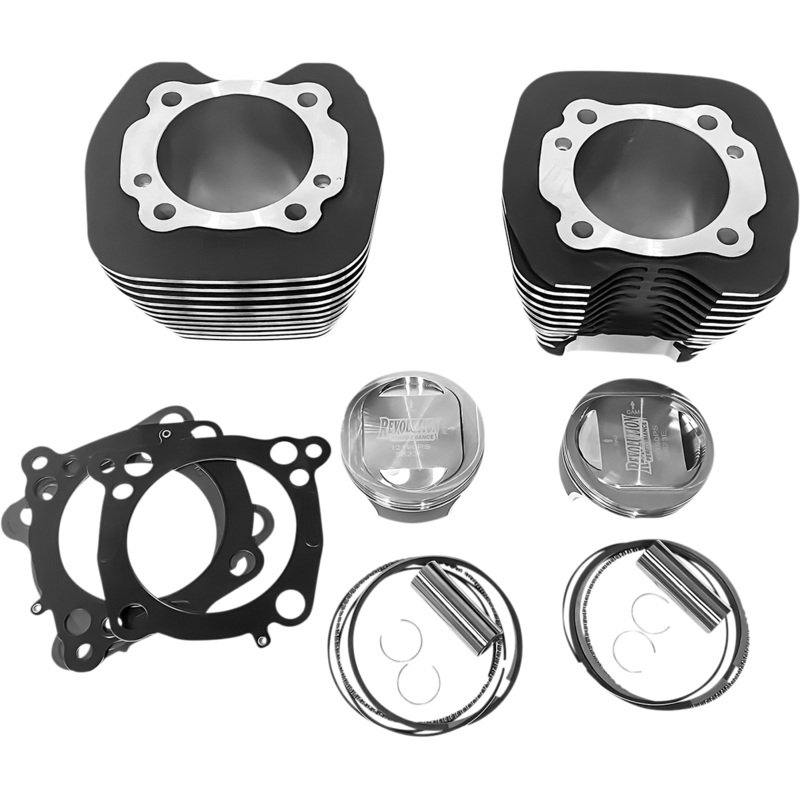 REVOLUTION PERFORMANCE, LLC Cylinder Kit – 107 – Black with Highlighted Fins RP201-119WD
