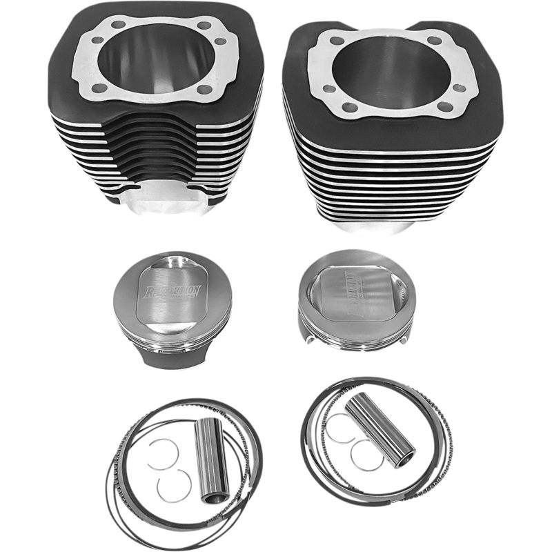 REVOLUTION PERFORMANCE, LLC Cylinder Kit – 117 – Black with Highlighted Fins RP201-171W